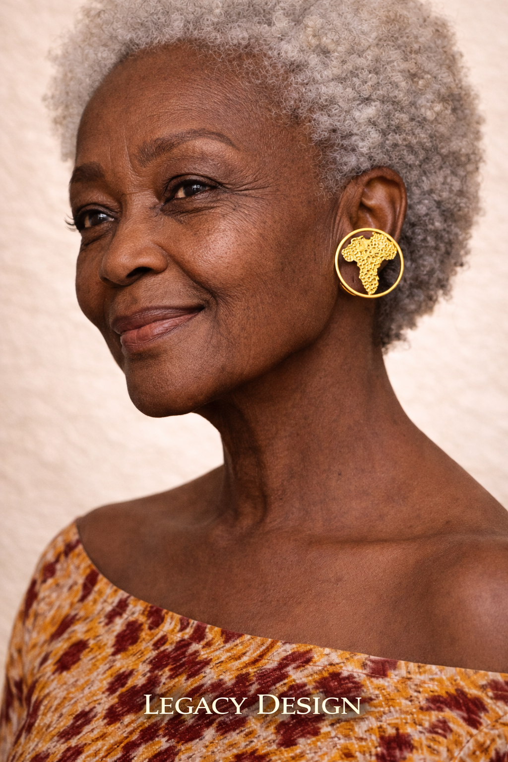 Kampala Arch Brass Earrings