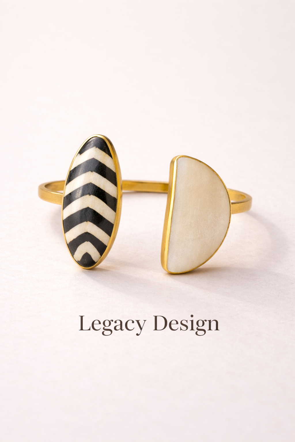 Savannah Spirit Bone & Brass Bracelet