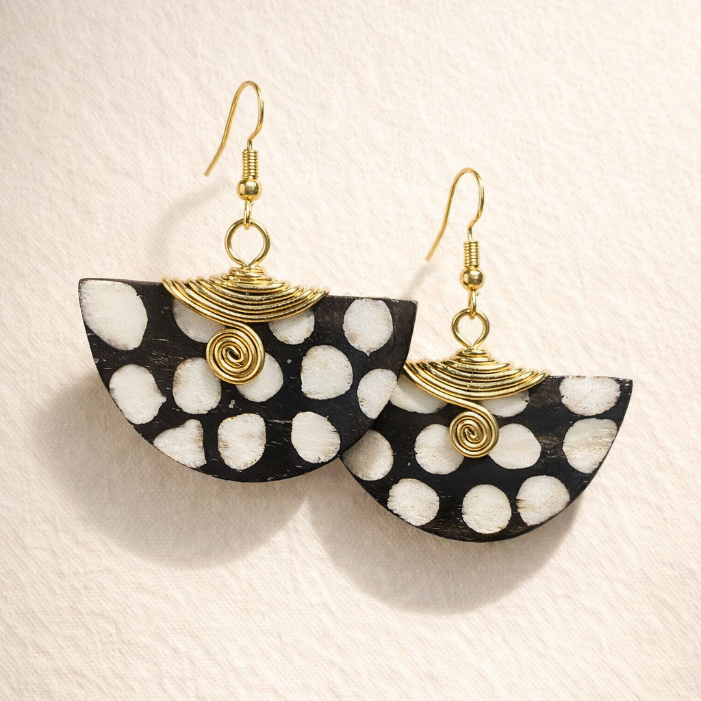 Beatrice’s Hand-painted Wood Earrings