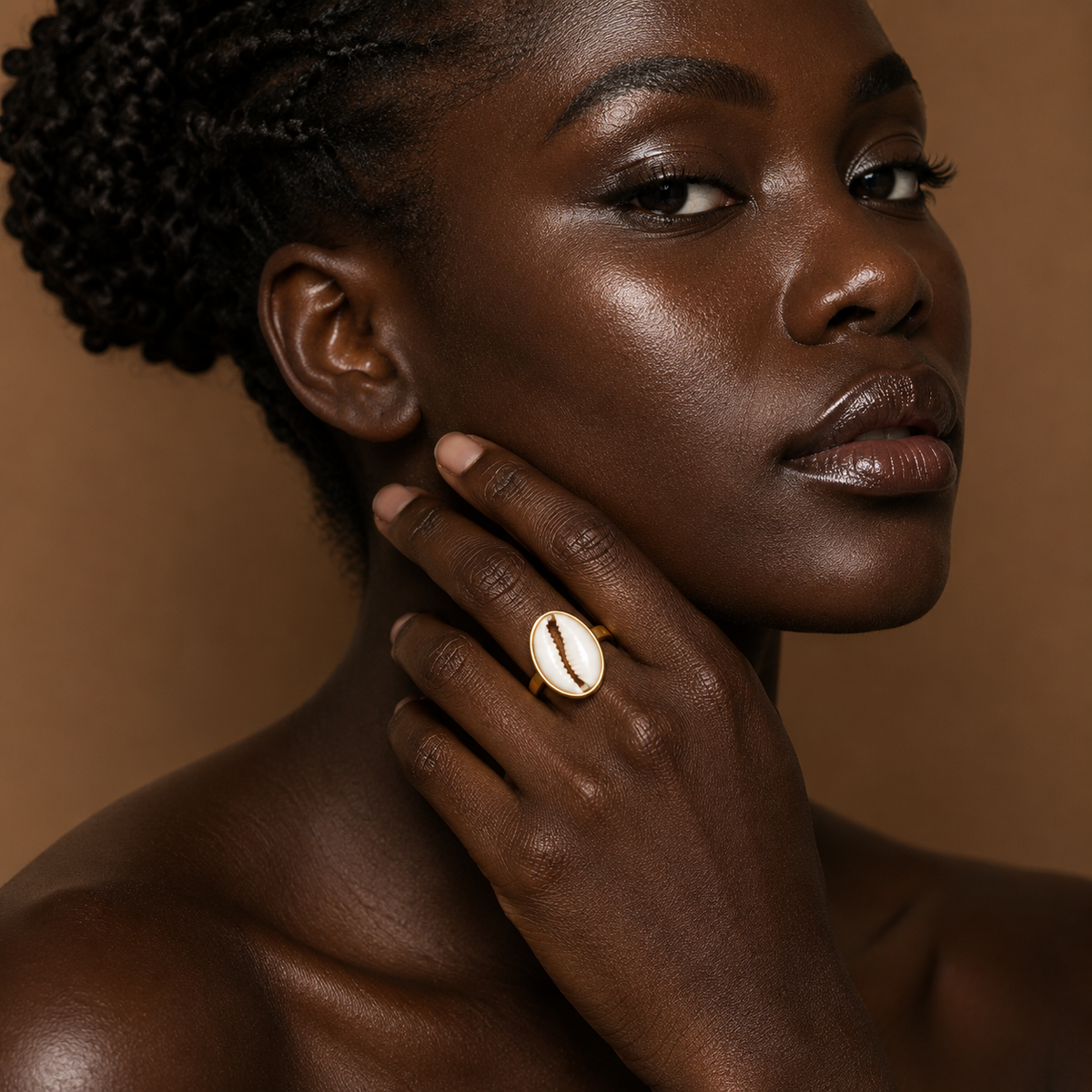 Cowrie Crown Heritage Ring