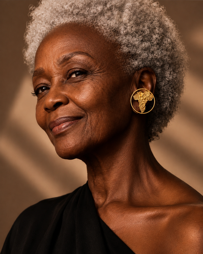 Kampala Arch Brass Earrings