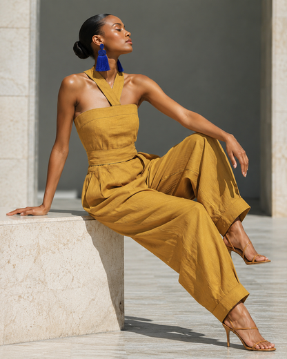 Rwanda Fringe Earrings – Handwoven Statement Earrings