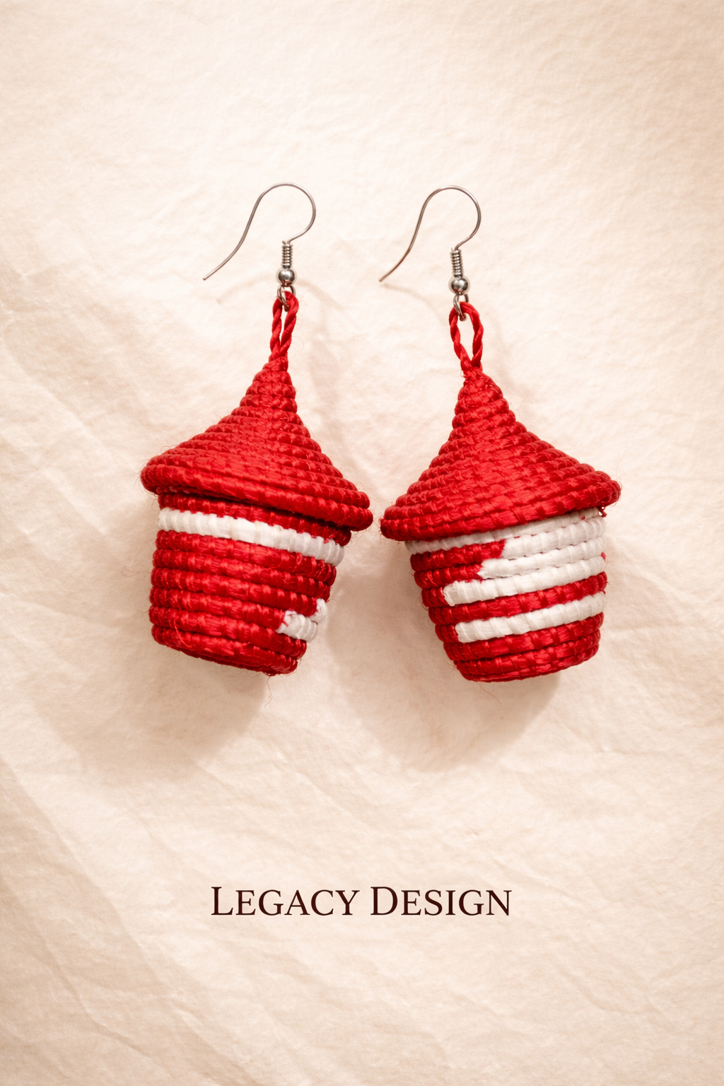 Imbaraga (Woven Strength) — Rwanda Handwoven Earrings — African Heritage Jewelry