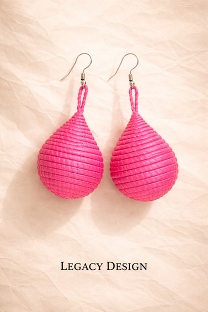 Imbaraga (Woven Strength) — Rwanda Handwoven Earrings — African Heritage Jewelry
