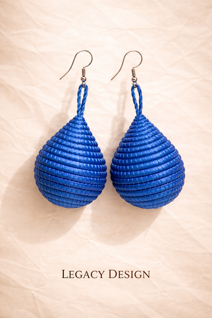 Imbaraga (Woven Strength) — Rwanda Handwoven Earrings — African Heritage Jewelry
