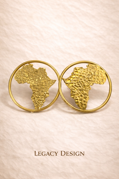 Kampala Arch Brass Earrings