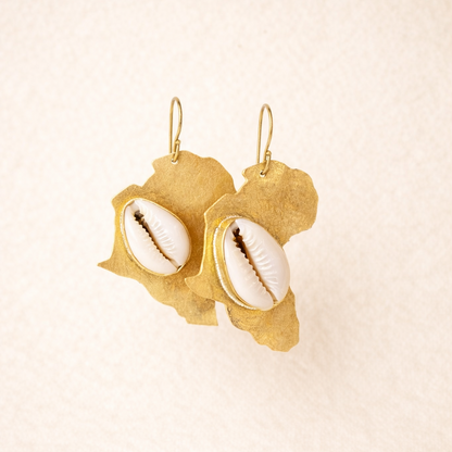 Motherland Cowrie Drop Earrings