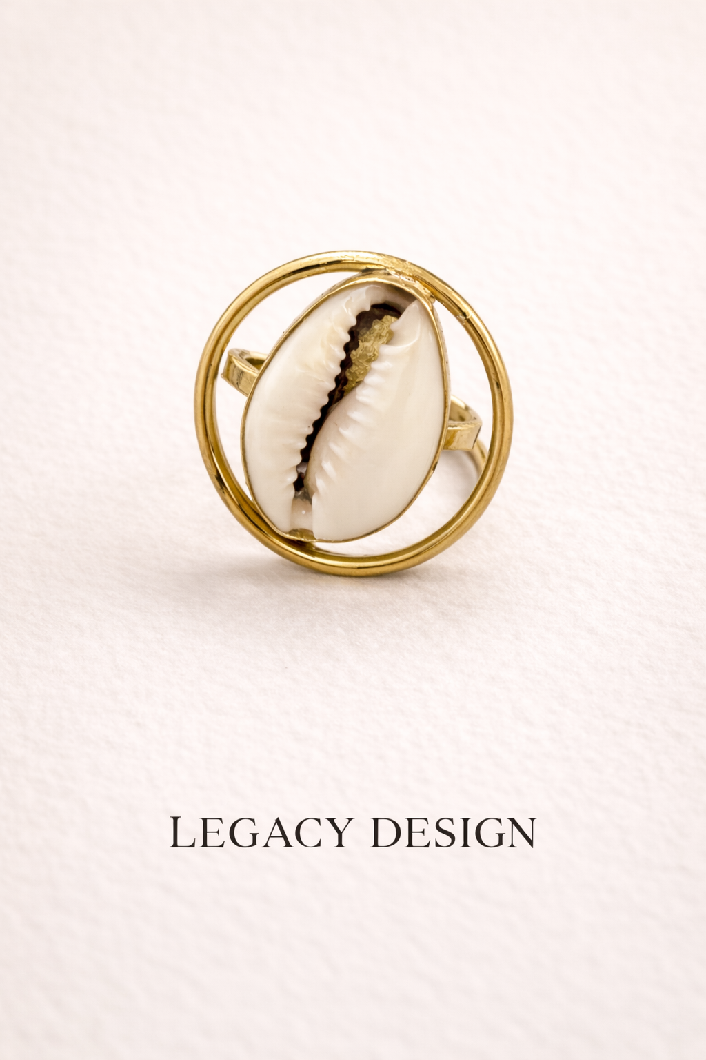 Cowrie Crown Heritage Ring