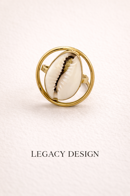 Cowrie Crown Heritage Ring