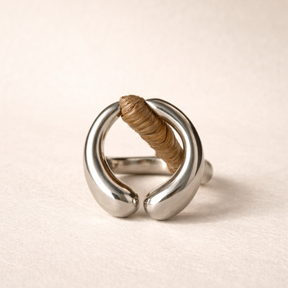 Ashanti Sovereign Silver Ring