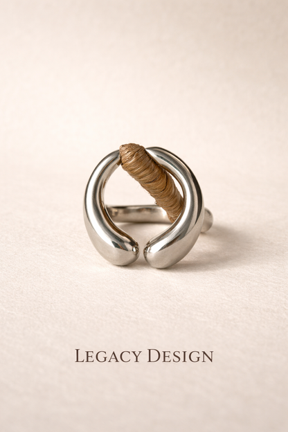 Ashanti Sovereign Silver Ring