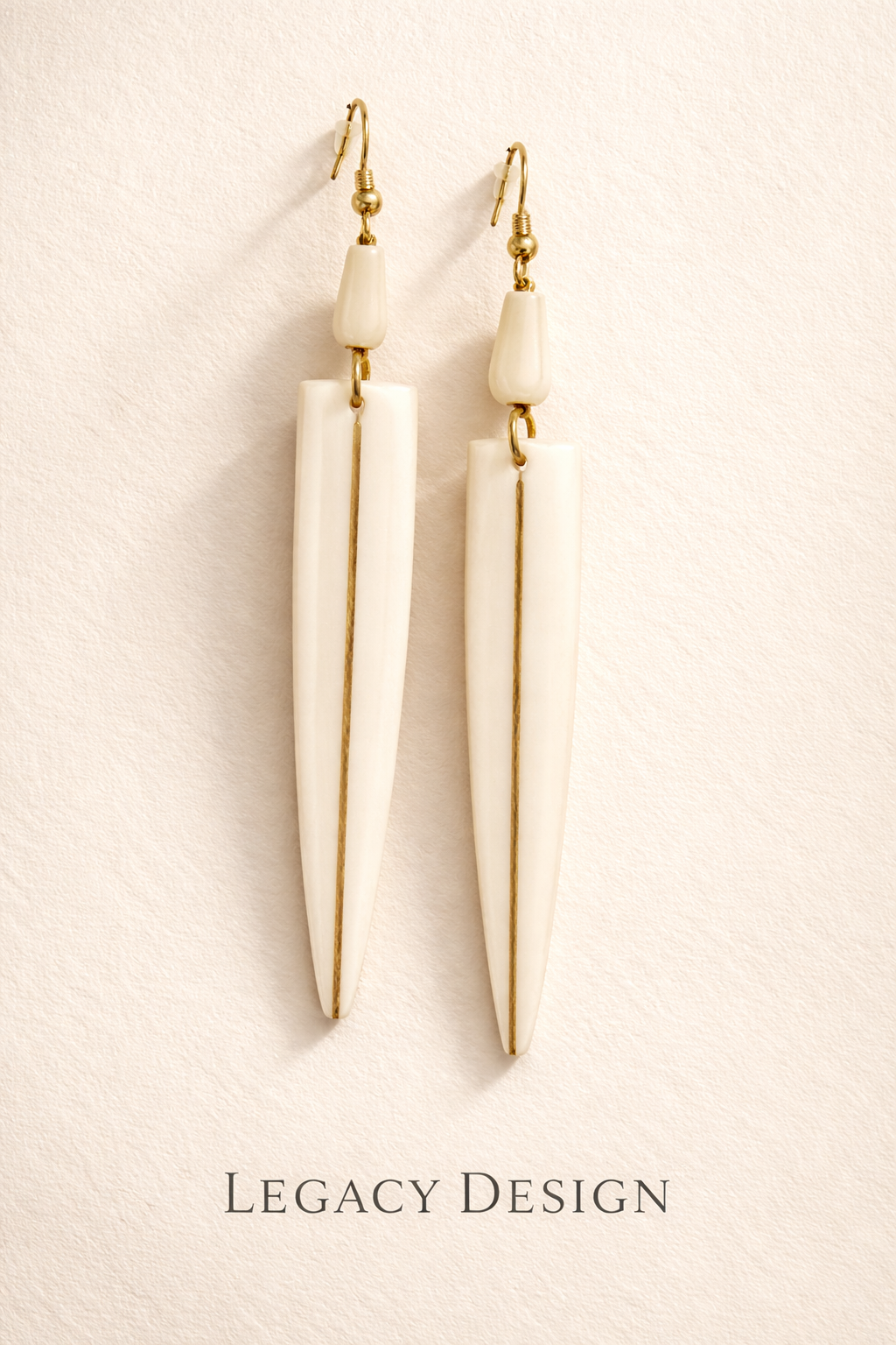 Serengeti Crest Bone Earrings