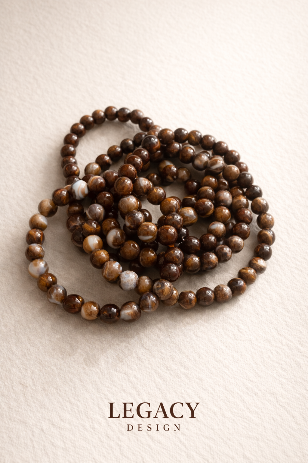 Ugandan Cow Horn Beaded Bracelet — Handcrafted African Heritage Jewelry — Refined Bone — Artisan Made
