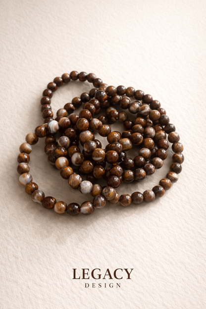 Ugandan Cow Horn Beaded Bracelet — Handcrafted African Heritage Jewelry — Refined Bone — Artisan Made