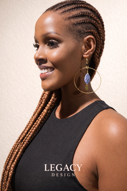 Imbabazi Metal & Stone Earrings