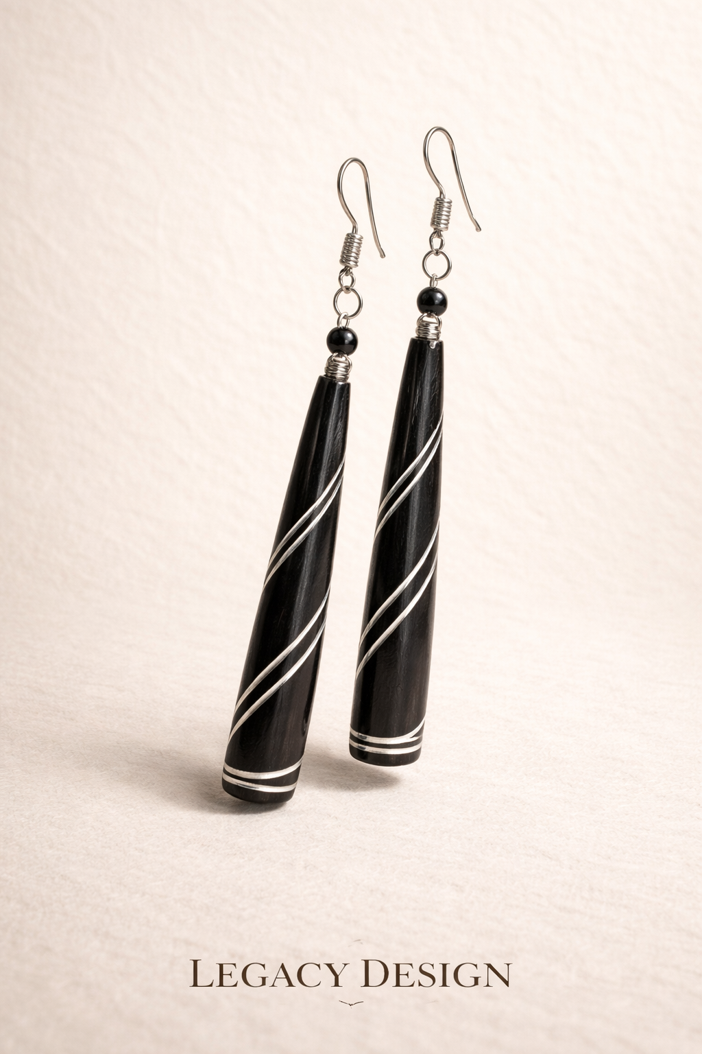 Nkosazana’s Brass-Wrapped Hand-Painted Earrings