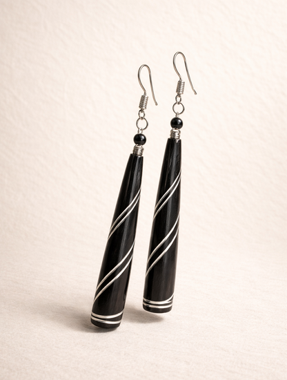 Jebbeh Hand-Painted Wooden Earrings