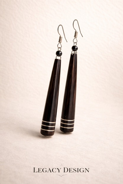 Jebbeh Hand-Painted Wooden Earrings