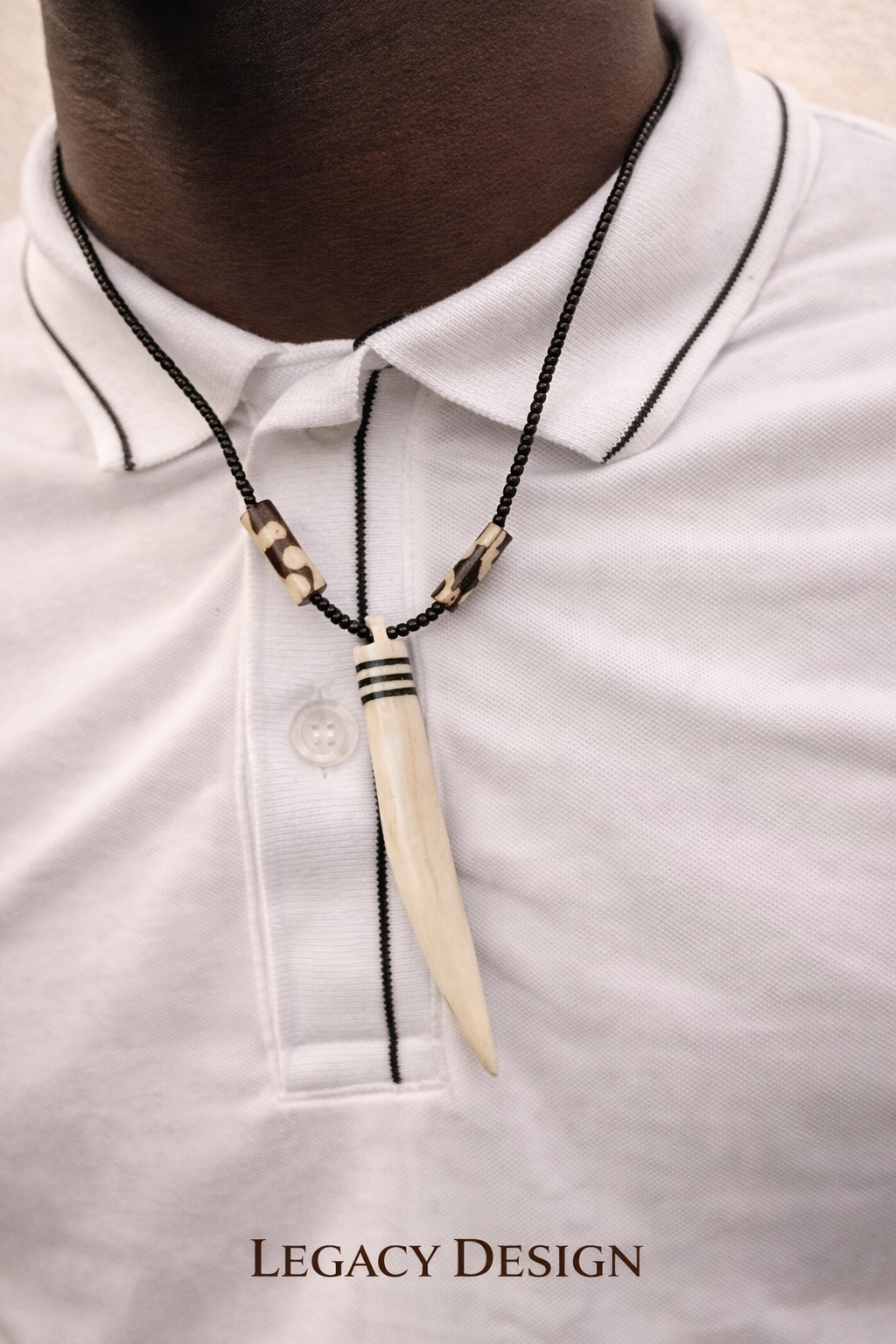 Nguvu – Hand-Painted African Necklace