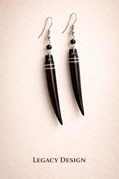 Jebbeh Hand-Painted Wooden Earrings