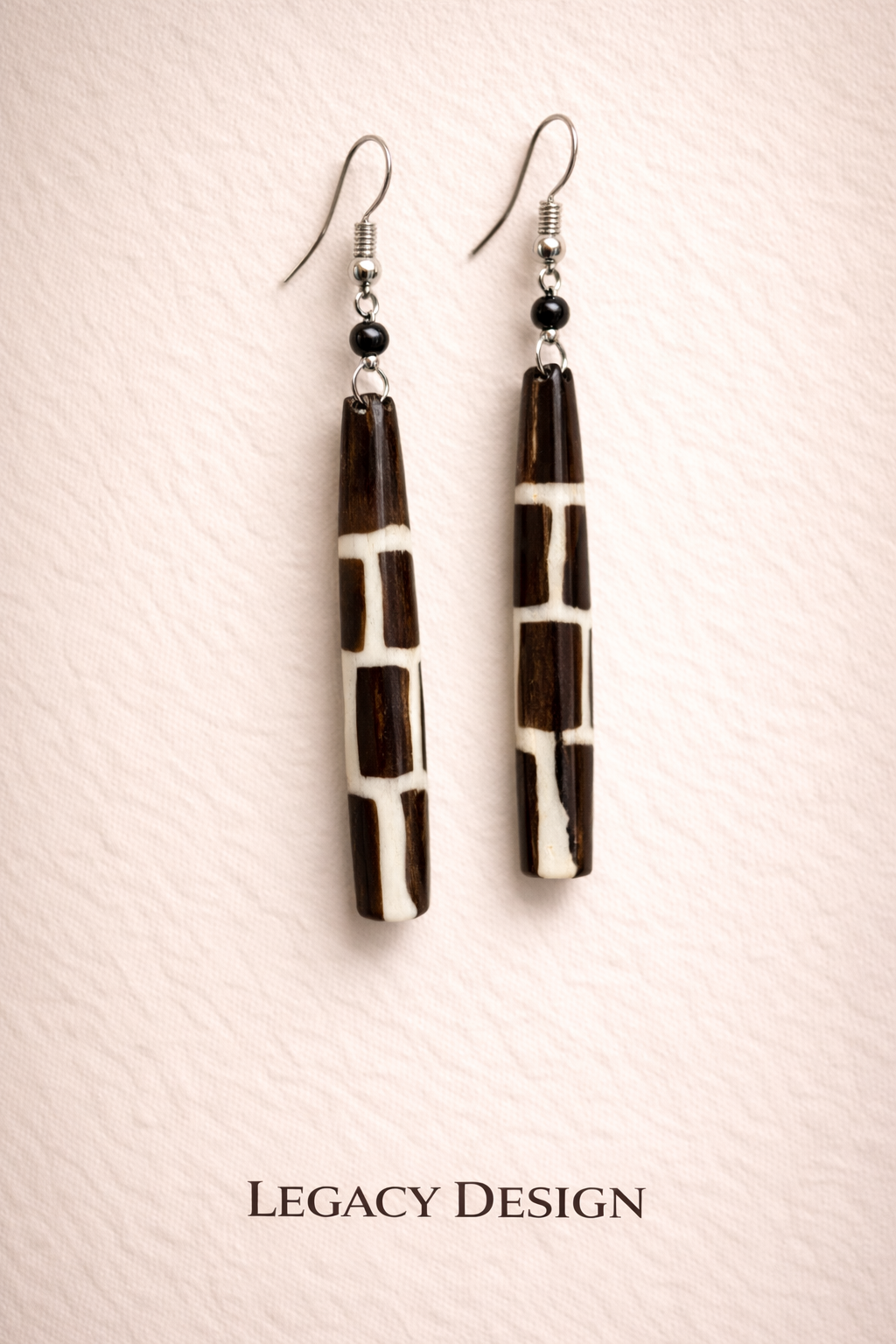 Jebbeh Hand-Painted Wooden Earrings