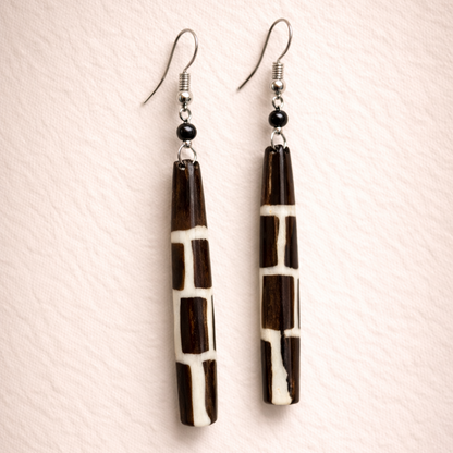 Jebbeh Hand-Painted Wooden Earrings