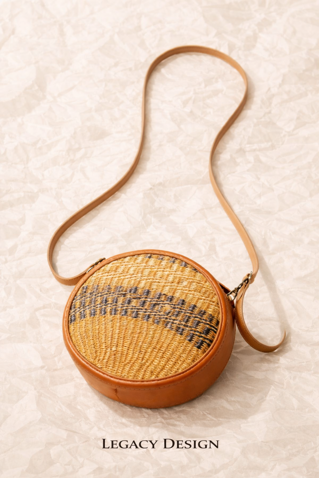 Nairobi Woven Leather Crossbody Bag