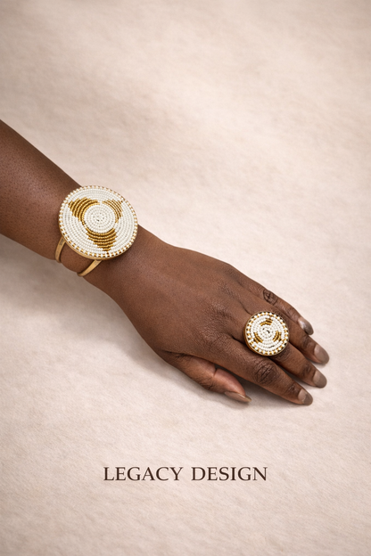 Royal Tribe Beaded Bracelet & Ring Set