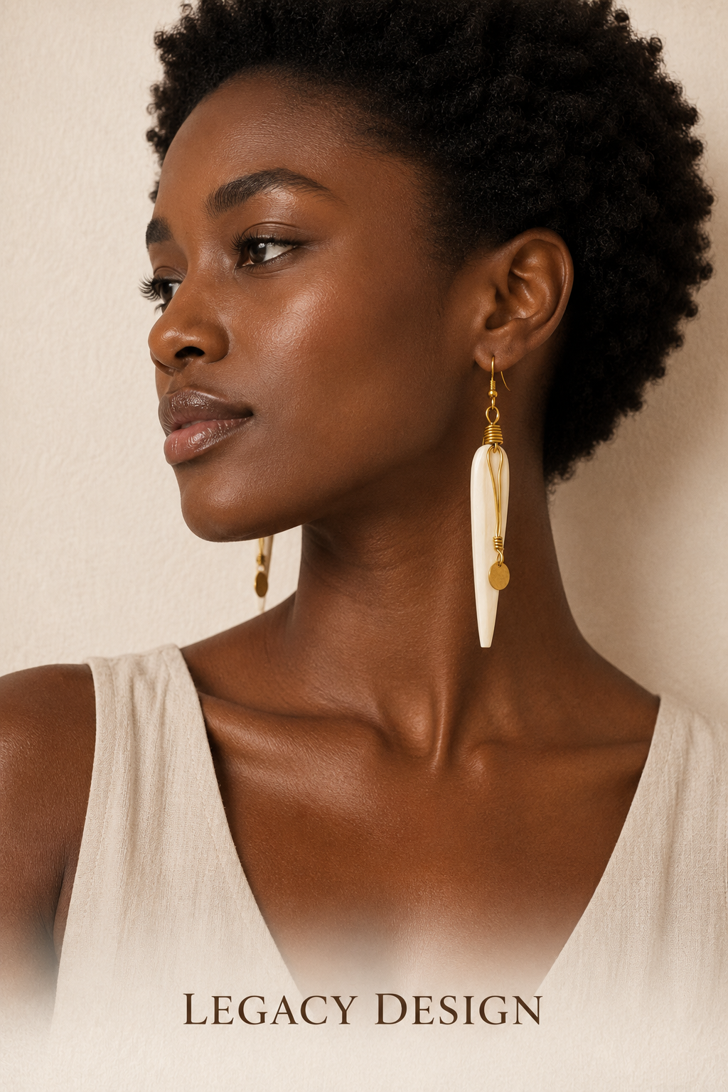 Nairobi Halo Bone Drops