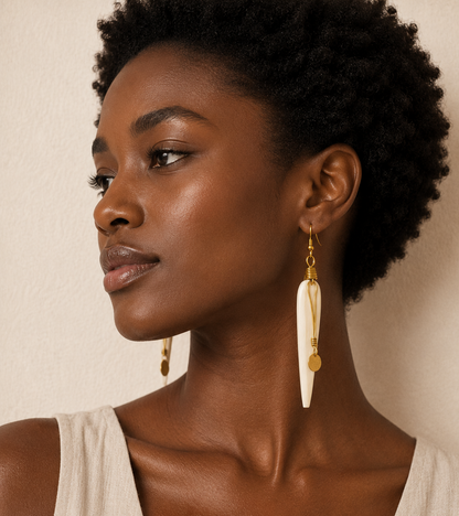 Nairobi Halo Bone Drops