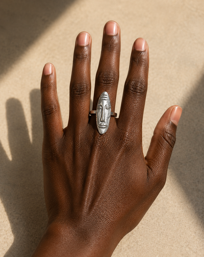 Akan Prestige Silver Ring