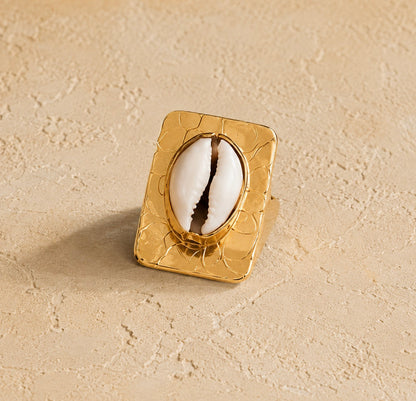 Cowrie Legacy Frame Ring