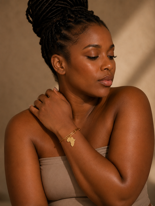 Brass Charm Bangle