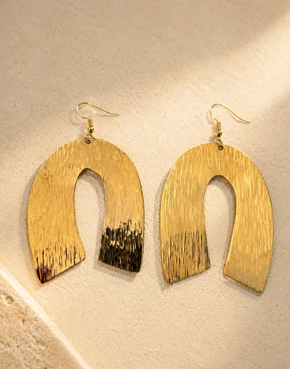 Brass Legacy Arch Earrings