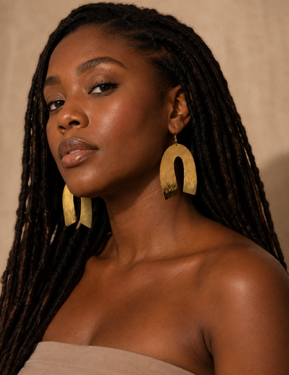 Brass Legacy Arch Earrings