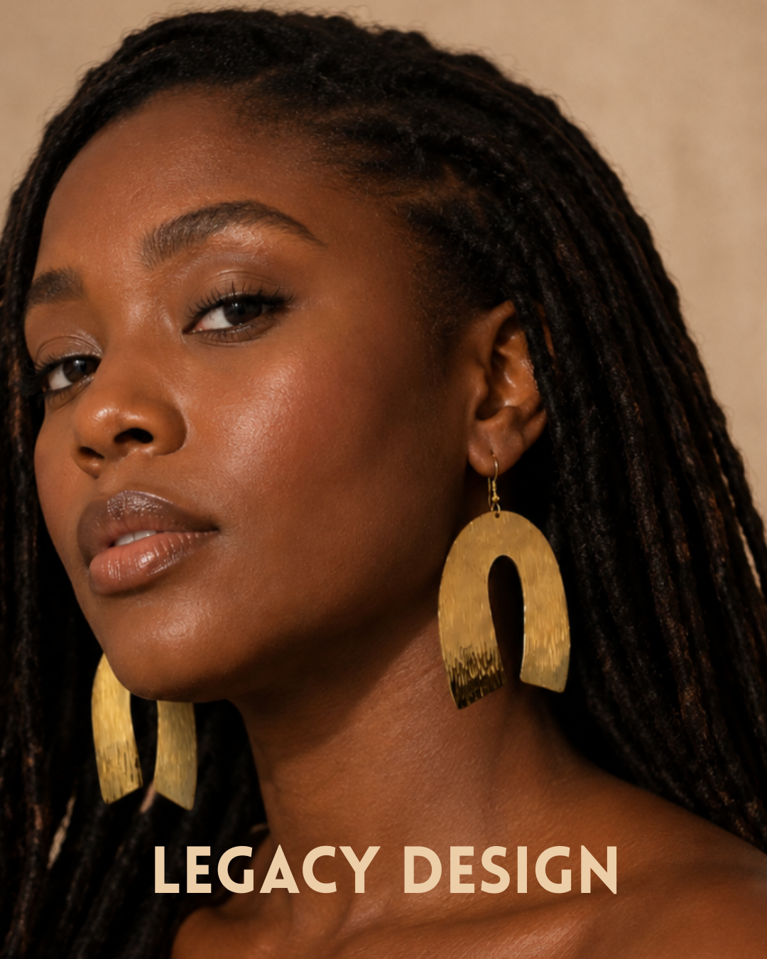 Brass Legacy Arch Earrings