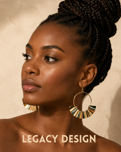 Sunfan Brass Hoop Earrings