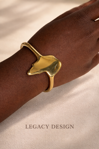 African brass layering bracelets