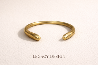 African brass bracelet stack