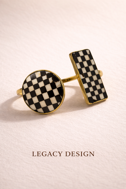 African brass layering cuffs