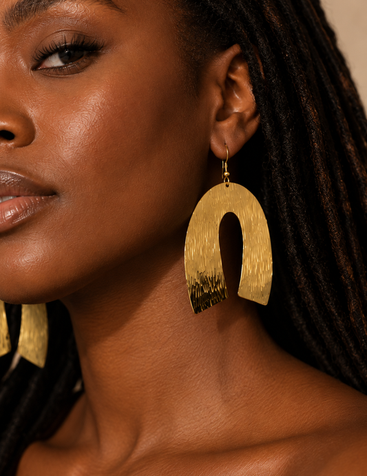Brass Legacy Arch earrings