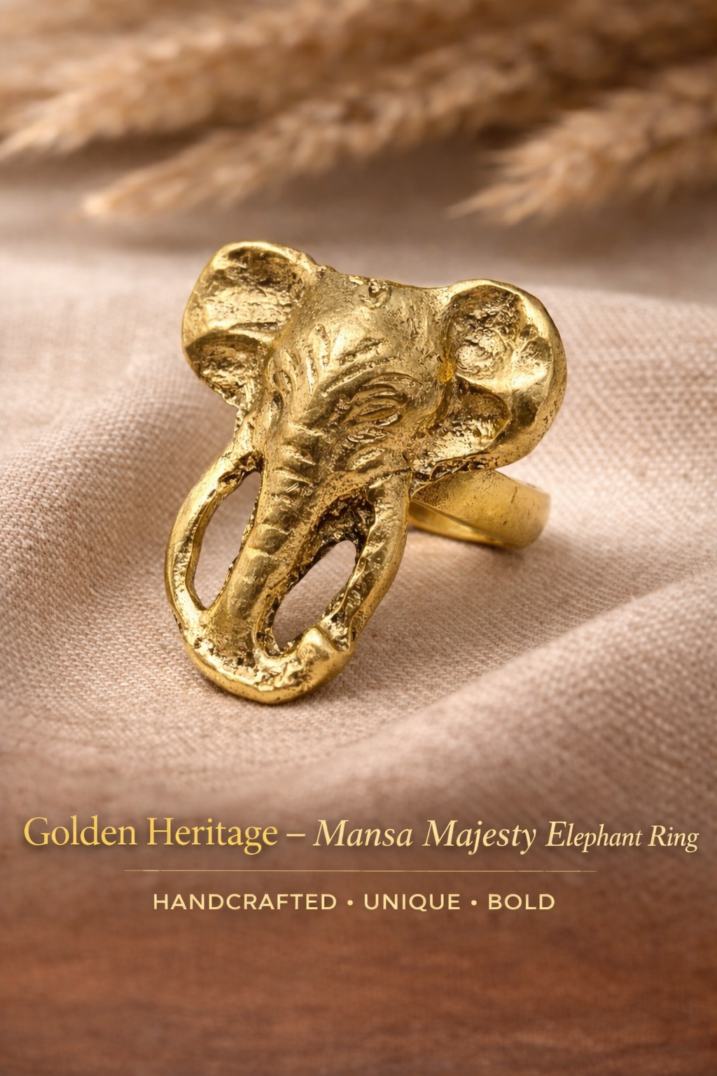Golden Heritage adjustable African rings
