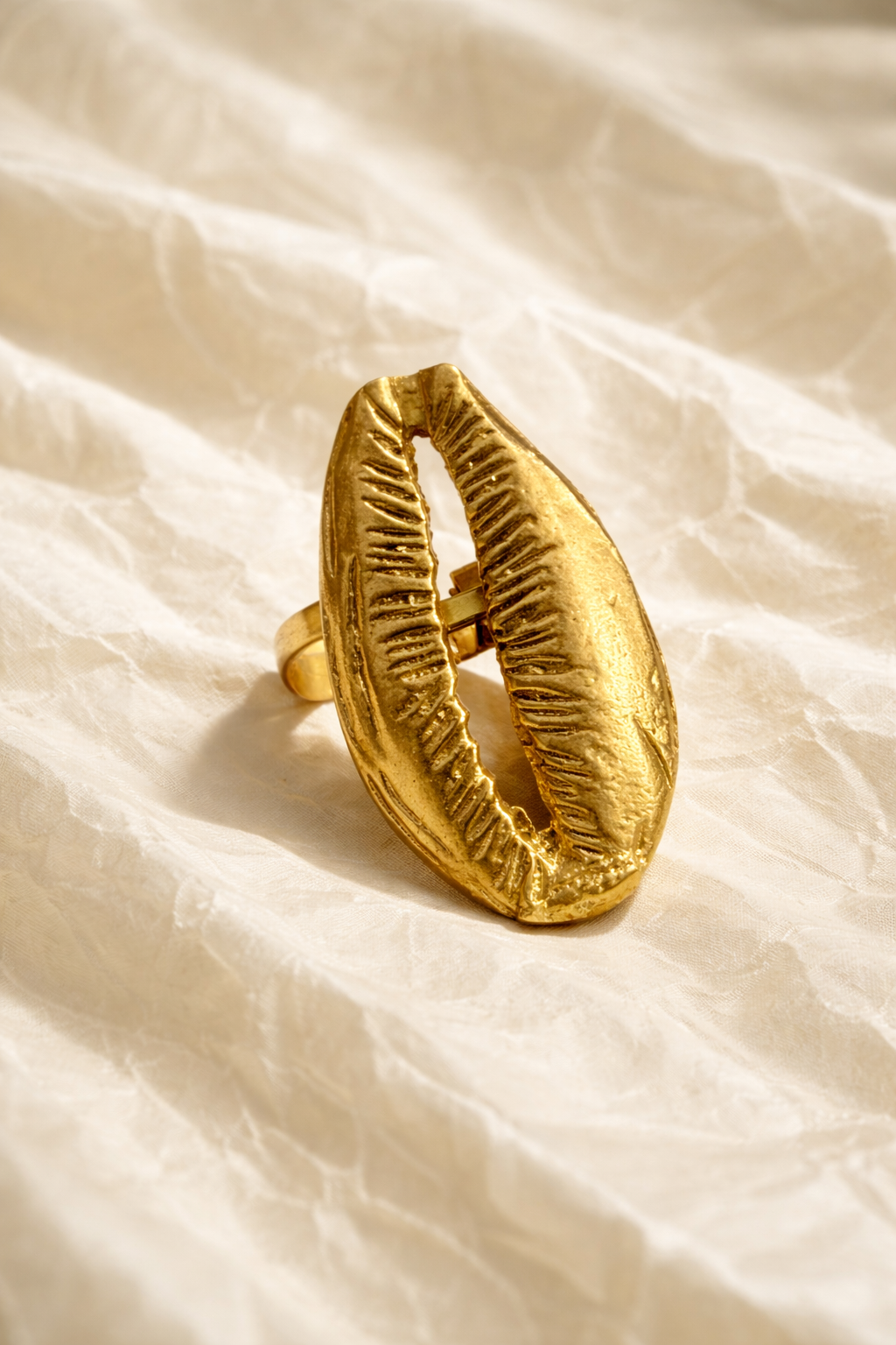 Golden Heritage brass statement ring collection