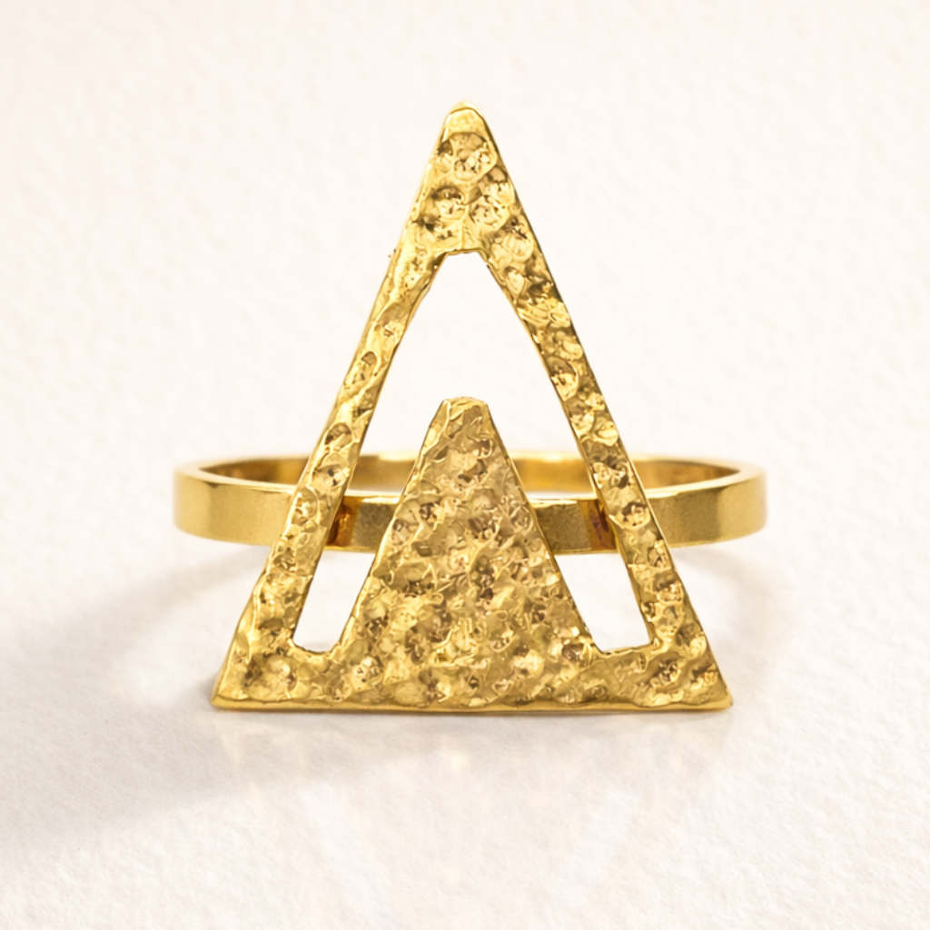 Golden Ascent adjustable Kenyan brass ring