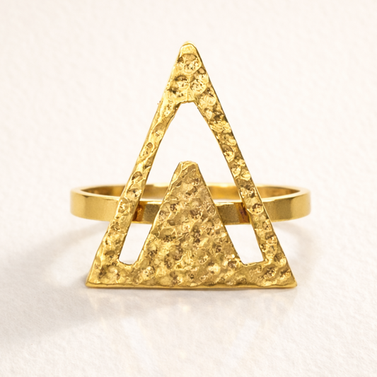 Golden Ascent adjustable Kenyan brass ring