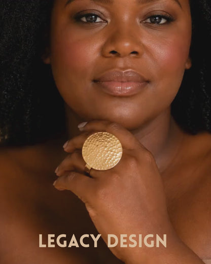 Sunrise Brass Disc Ring