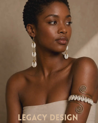 Cowrie Coil Cuff