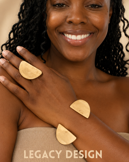 Duality Horn Ring Set, handcrafted in Senegal
